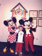 David at Give Kids the World with Mickey & Minnie 